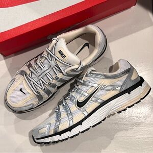 Nike P-6000 Sneakers “Coconut Milk/Summit White/Metallic Silver/Black”
